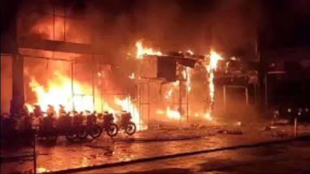 Varanasi Railway Parking Fire